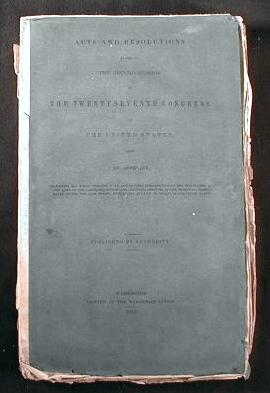 Image for Acts Passed at the Second Session of the Twenty-Seventh Congress of the United States.