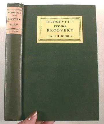 Image for Roosevelt Versus Recovery