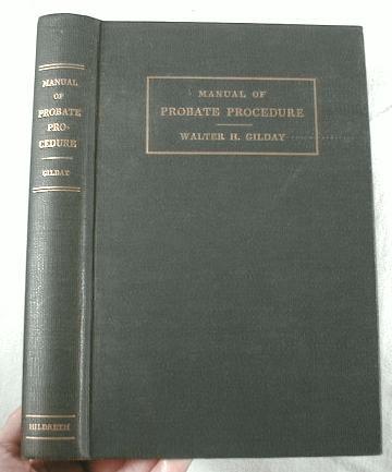 Image for Manual of Probate Procedure