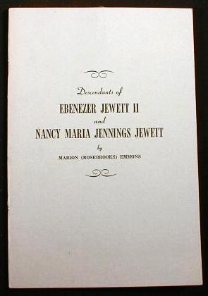 Image for Descendants of Ebenezer Jewett II and Nancy Maria Jennings Jewett