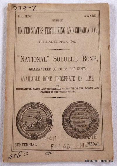 Image for Catalog: The United States Fertilizing and Chemical Co., "National" Soluable Bone