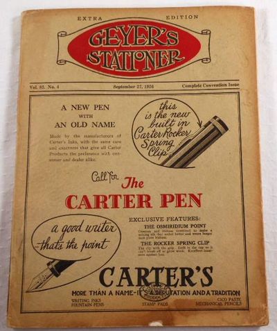 Image for Geyer's Stationer. Complete Convention Issue - Extra Edition, September 27, 1926. National Association of Stationers, Office Outfitters and Manufacturers Conference